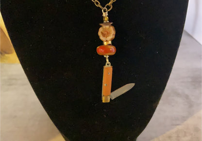 Pretty… But Prepared Pocket Knife Necklace