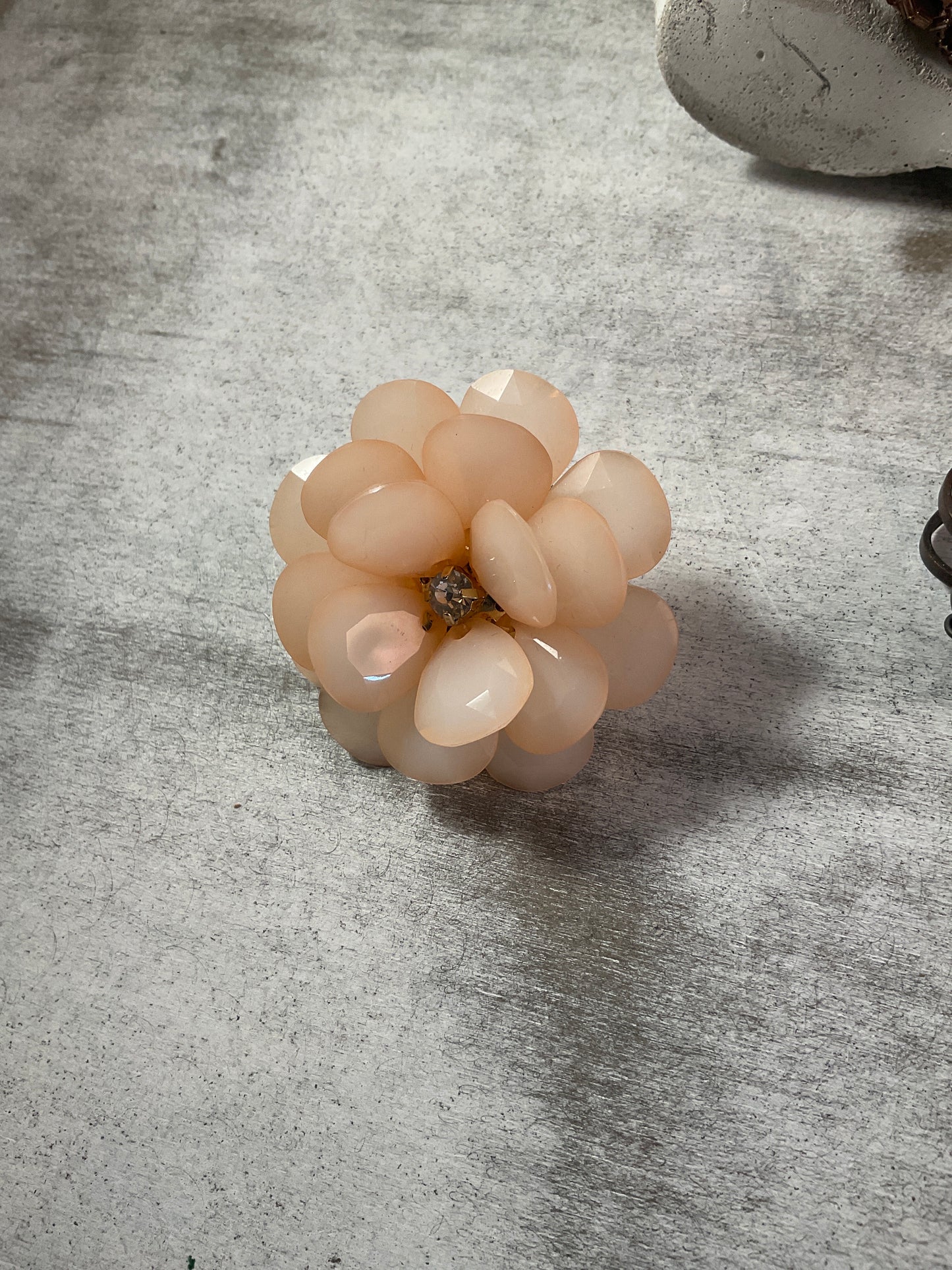 Beaded Bloom Statement Rings