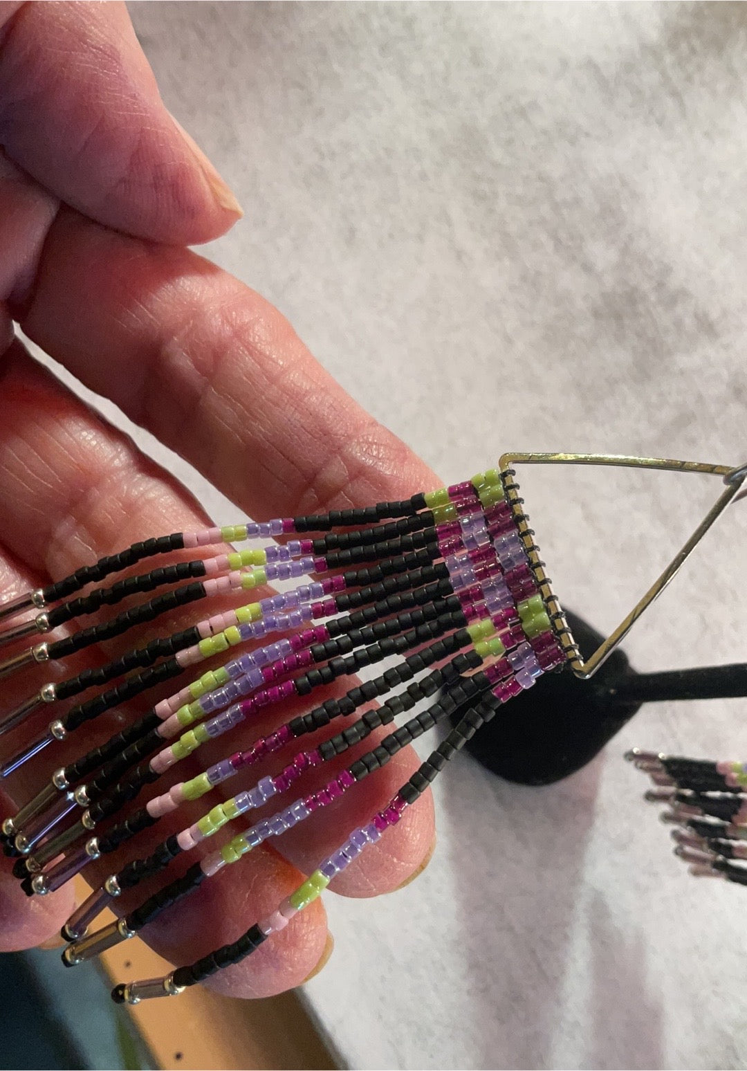 Midnight Garden Fringe Earrings