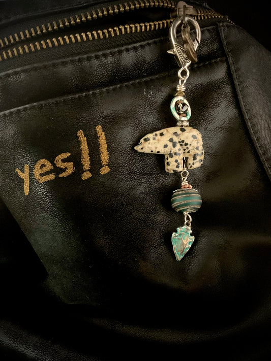 Good Luck Bear Purse Charm