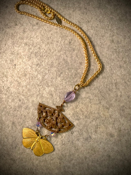 Asian Butterfly Necklace