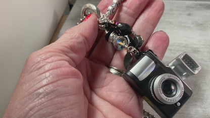Flashbulb Memories Camera Necklace – Light-Up Retro Camera Charm Necklace