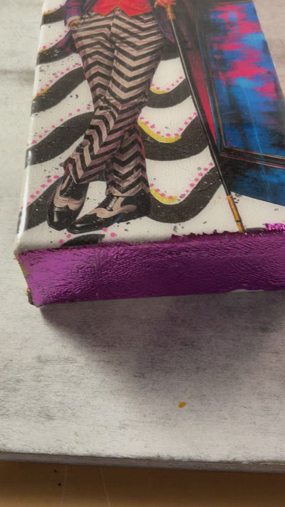 I Prefer the View From the Edge – Salvador Dali Inspired Mixed Media Canvas