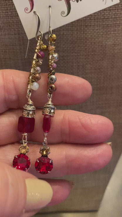 Mixed Metal Sparkle Earrings