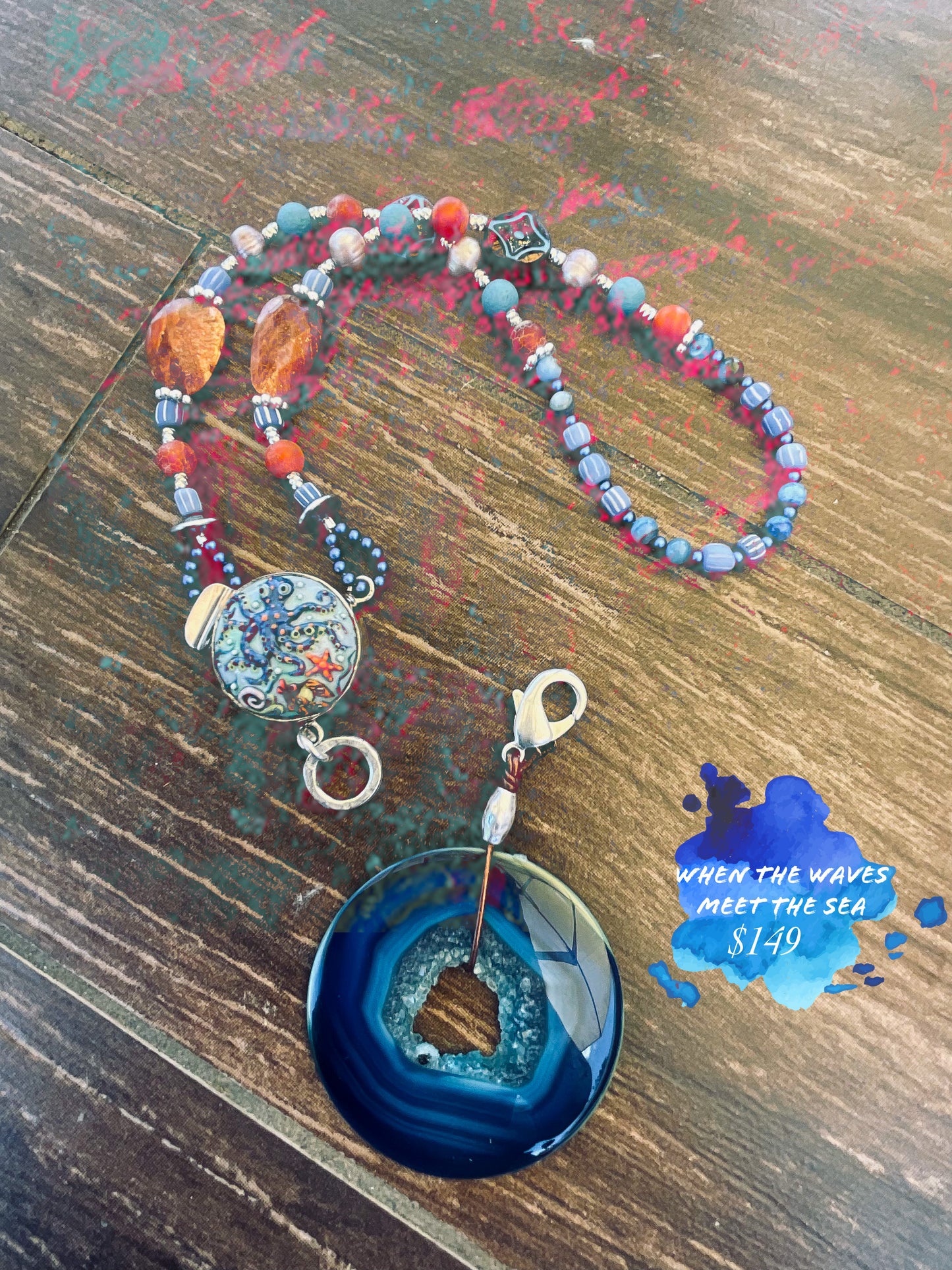 Where The Waves Meet The Sea Necklace