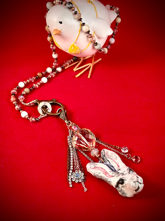 White Rabbit Necklace