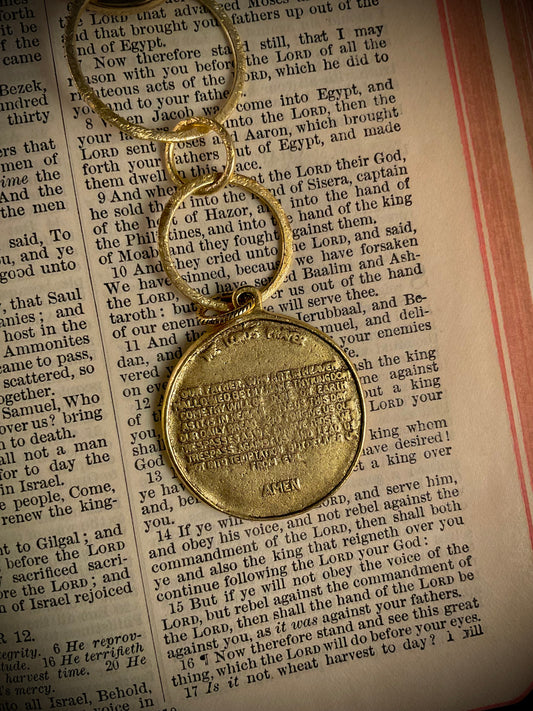 The Lord's Prayer Pearl and Gold Necklace